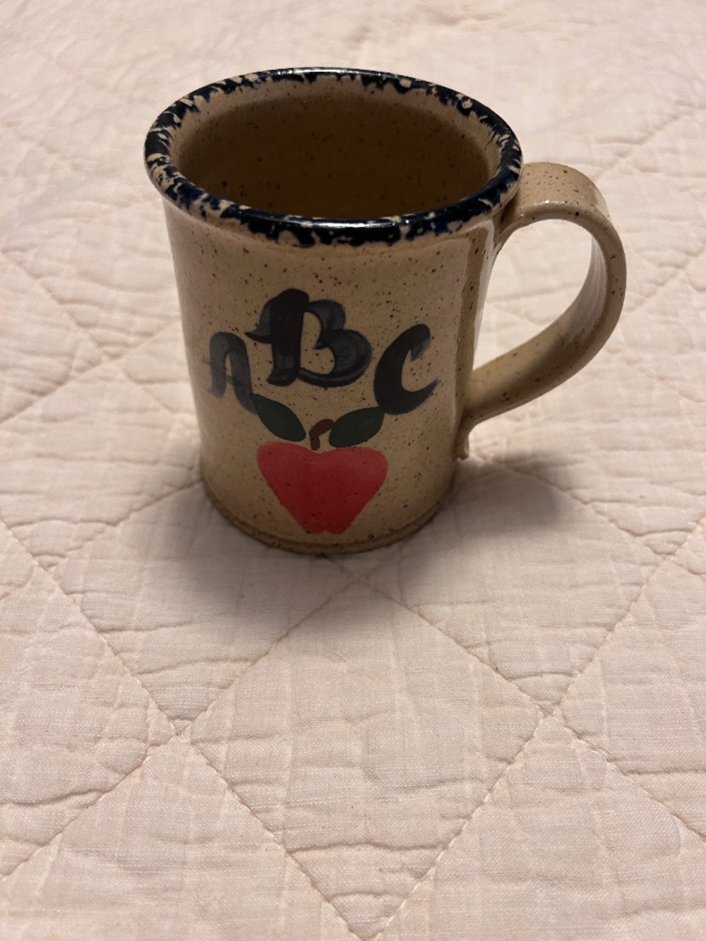 Vintage Roscoe Village, Ohio Handcrafted Ceramic Souvenir Mug